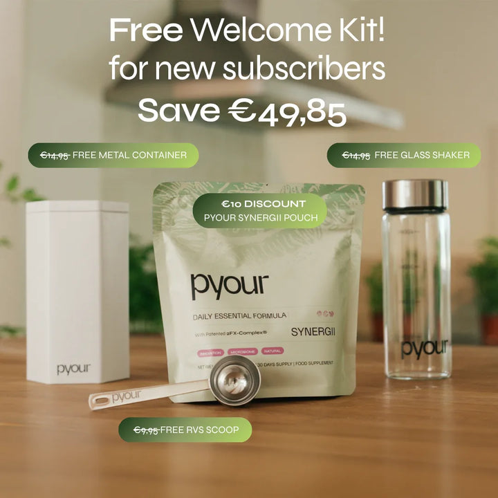 Pyour Synergii with the welcome kit